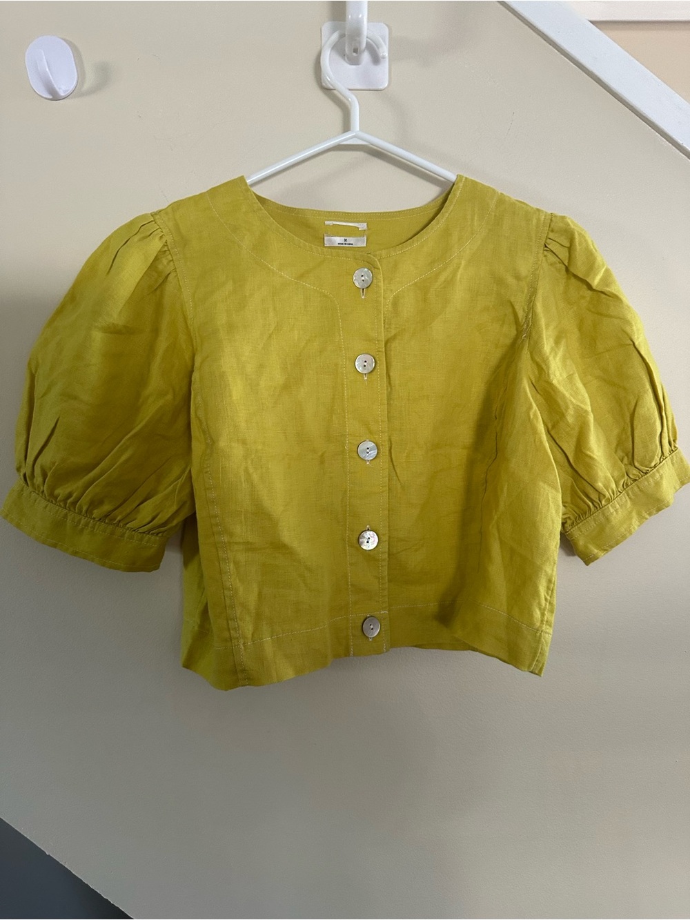 Wilfre Le fou Alban Cropped Blouse - Picture 4 of 6